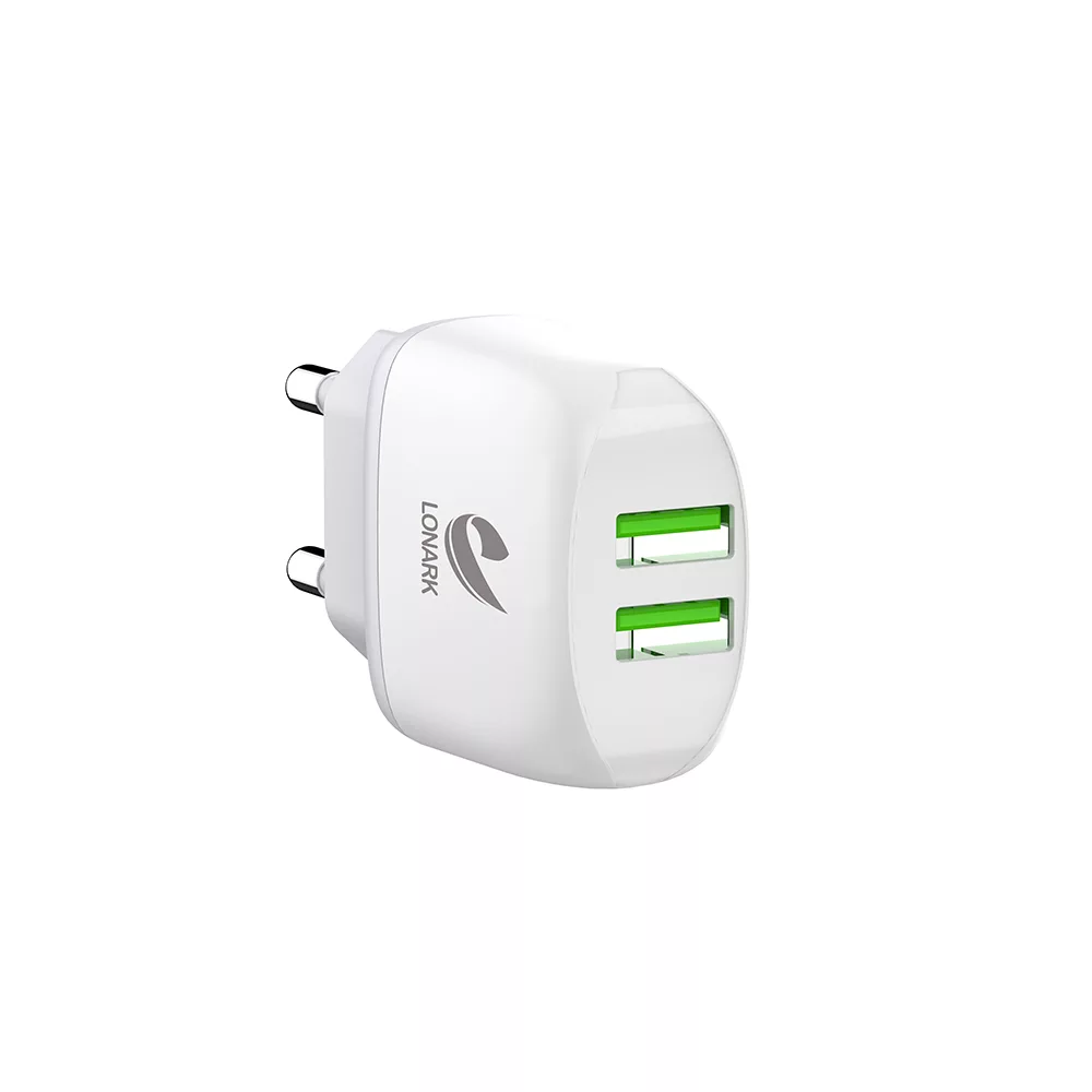 شارژر دیواری 12 وات لونارک مدل LW53 به همراه کابل تبدیل USB-C