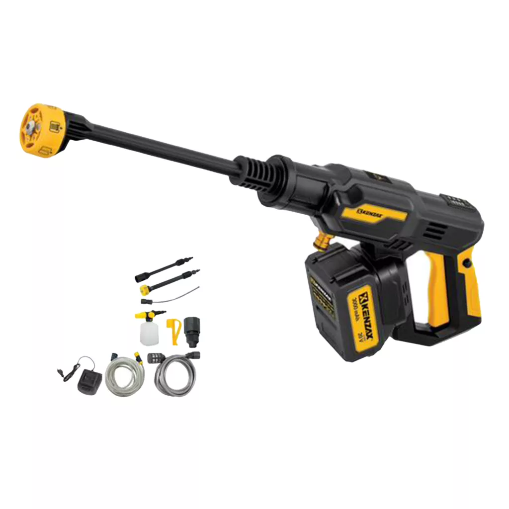 کارواش شارژی براشلس 25 بار 250 وات کنزاکس مدل 8770