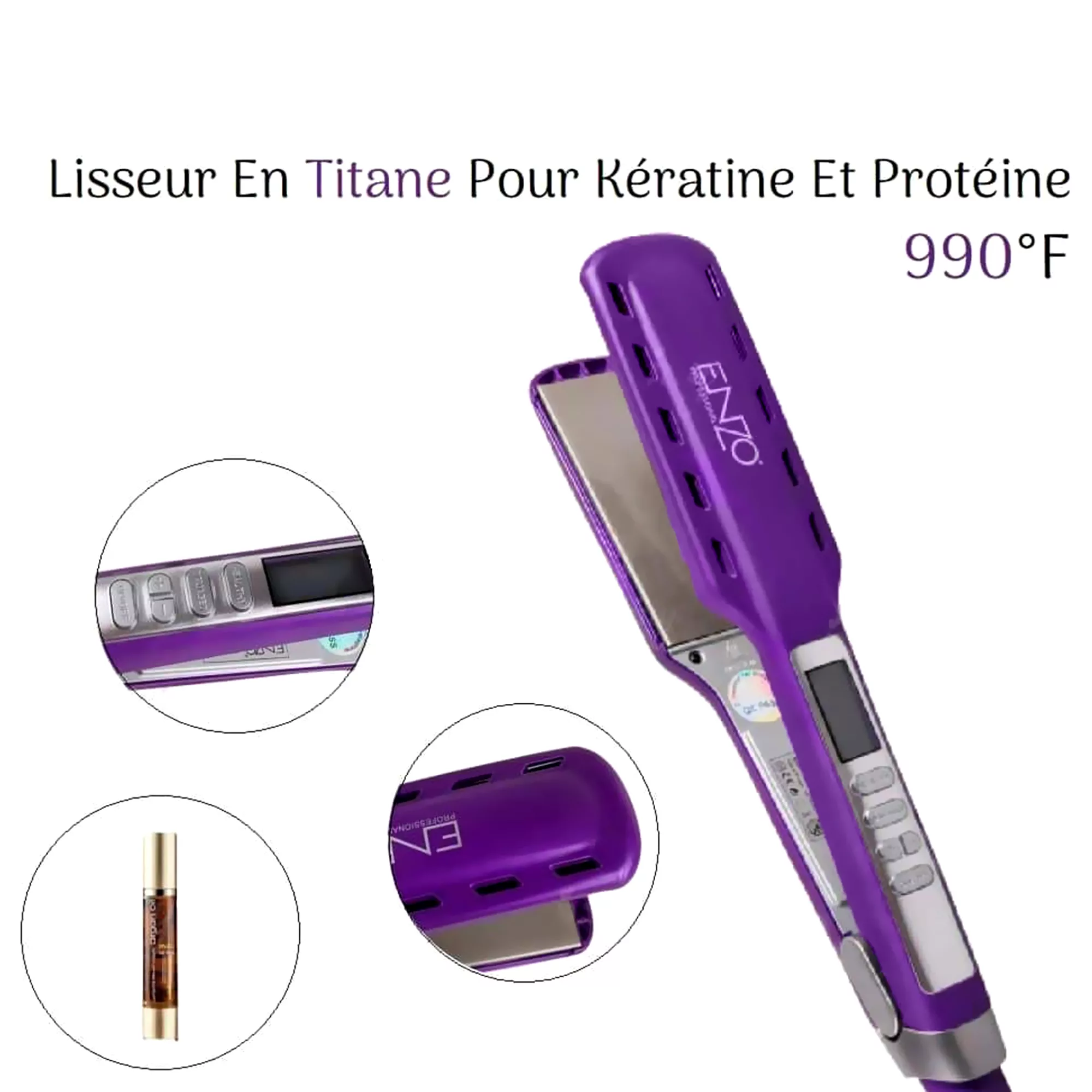 اتو و حالت دهنده ی مو انزو پروفیشینال مدل EN-20173