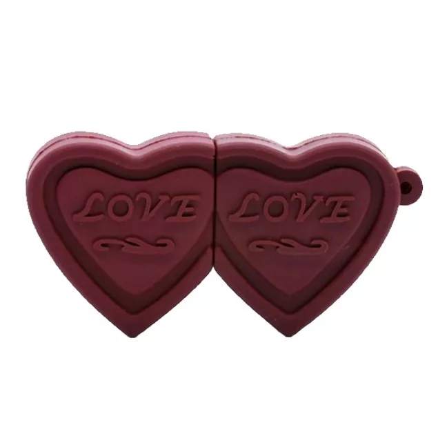 فلش مموری پرلیت یو اس بی طرح شکلات قلبی مدل W-37 ظرفیت 128 گیگابایت