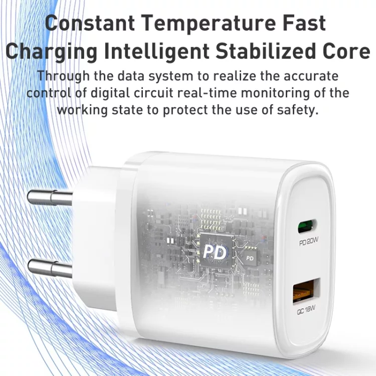 شارژر دیواری 20 وات یسیدو مدل YC50 به همراه کابل usb-c