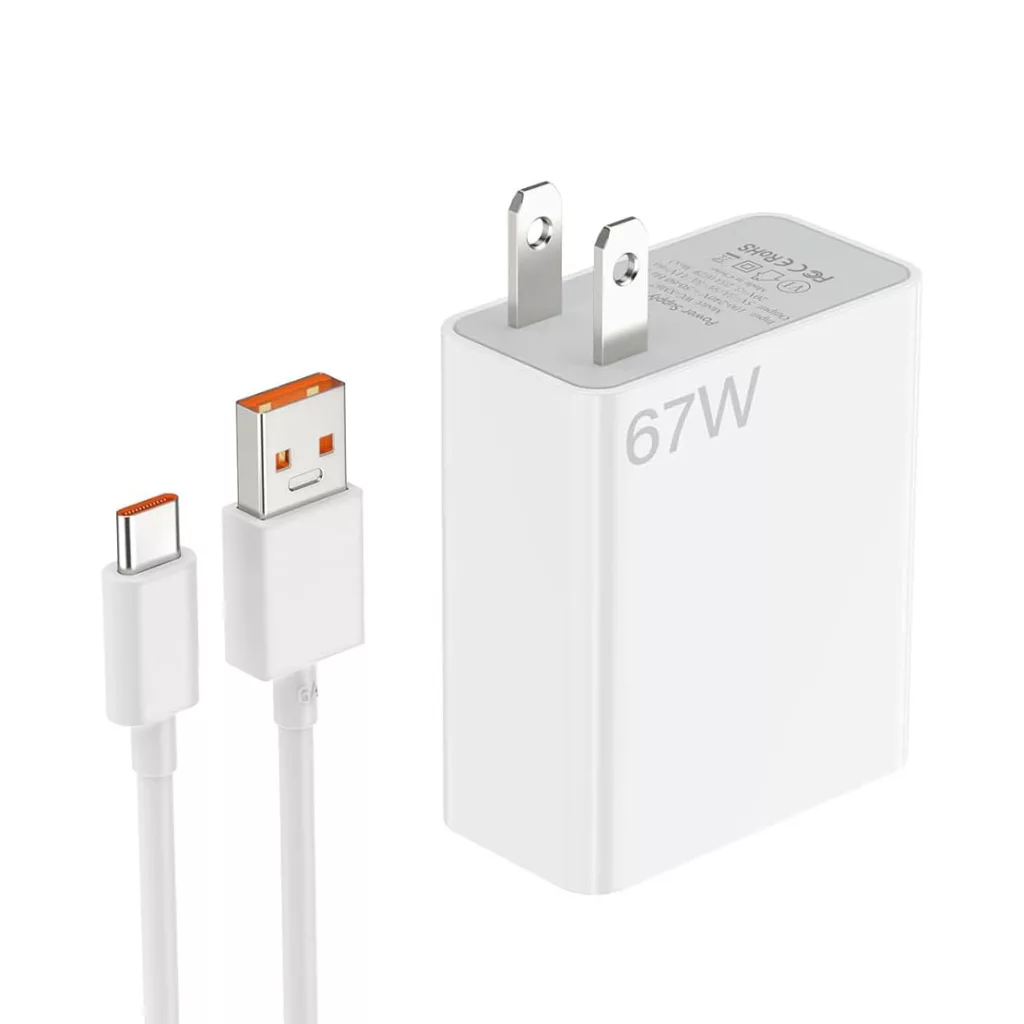 شارژر دیواری 67 وات مدل poco x4 pro به همراه کابل تبدیل USB-C