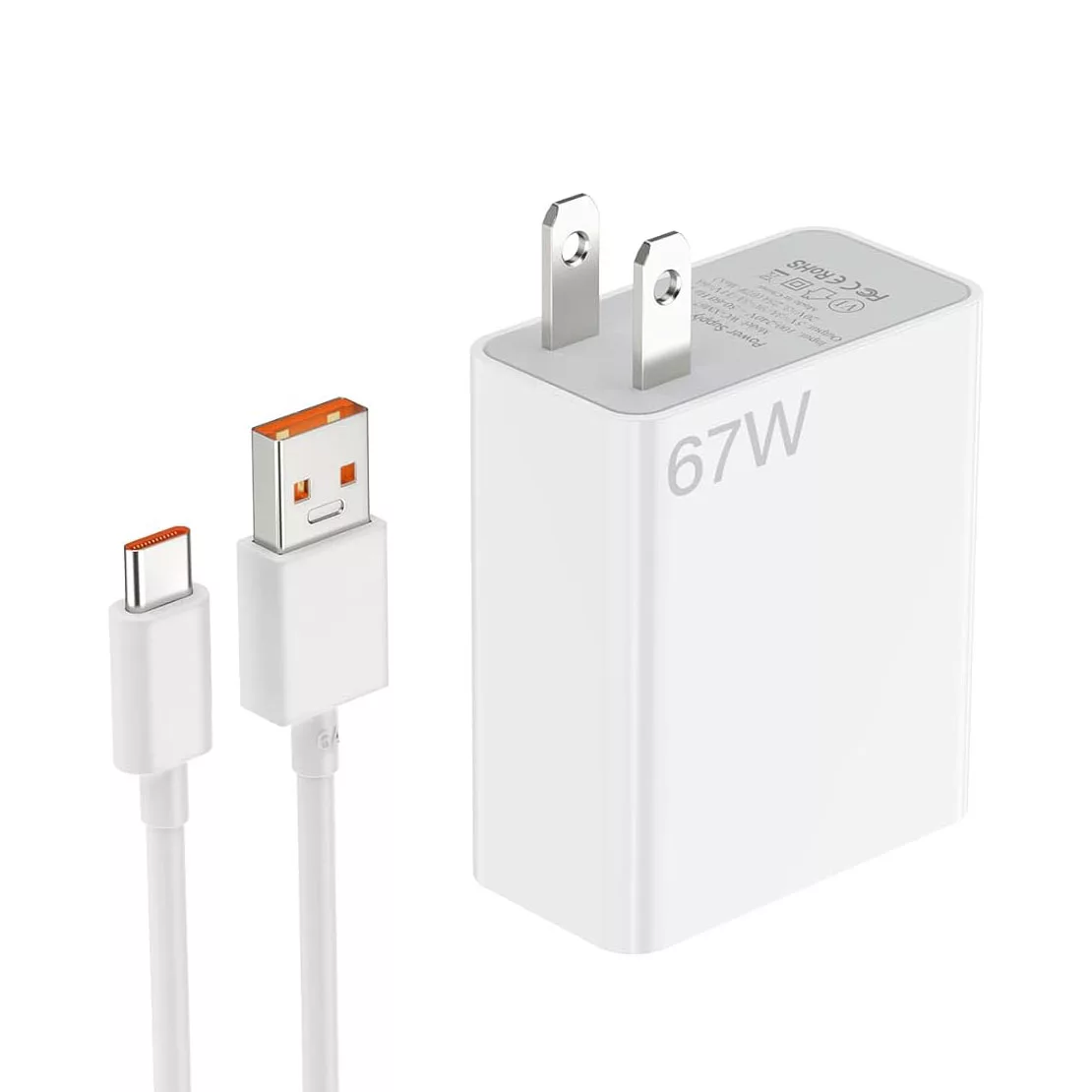 شارژر دیواری 67 وات مدل poco x4 pro به همراه کابل تبدیل USB-C