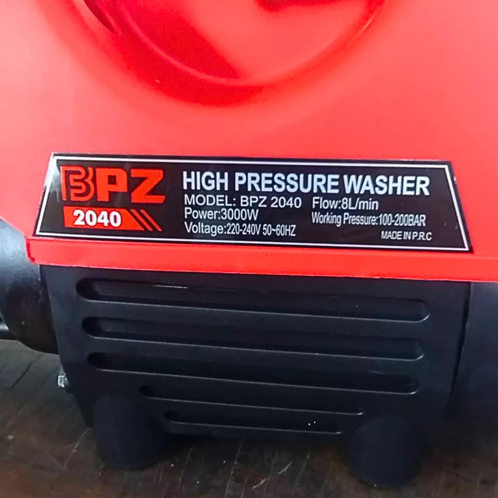 کارواش دینامی 140 بار 300 وات بی پی زد مدل BPZ2040