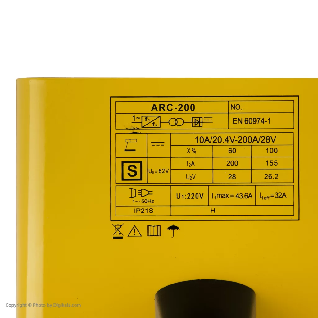 اینورتر جوشکاری 180آمپر پروتک مدل ARC-200