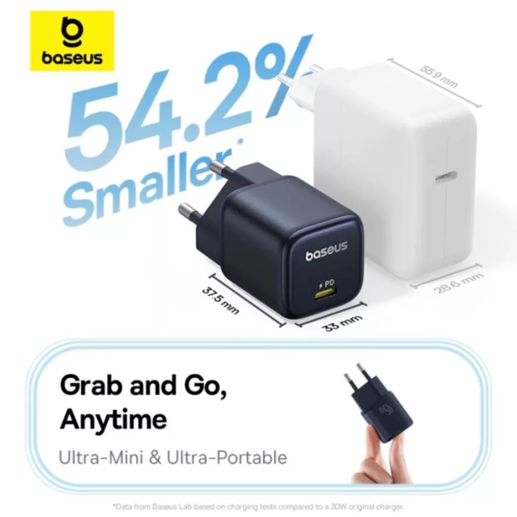 شارژر دیواری 45 وات بیسوس مدل PicoGo 45W