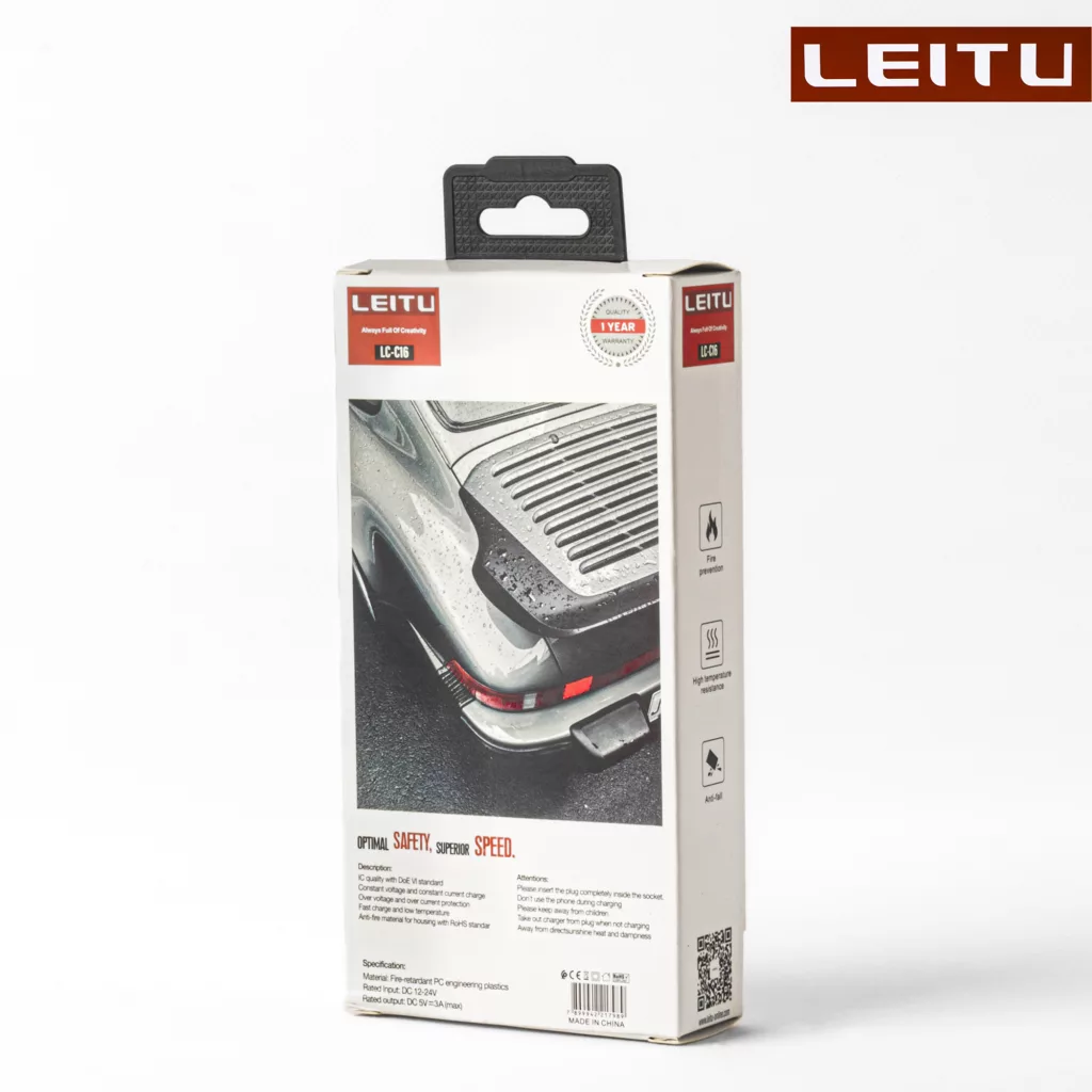 شارژر فندکی 45 وات لیتو مدل LC-C16 به همراه کابل تبدیل microUSB