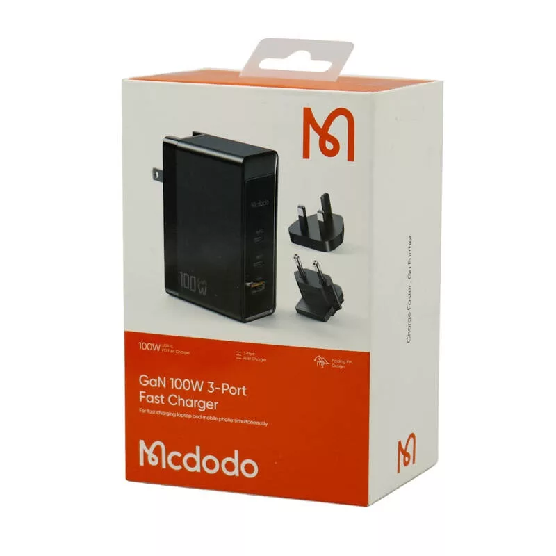 آداپتور شارژر مک دودو مدل CH-810 3Port 5A QC3.0 PD 100W