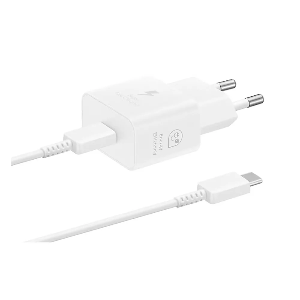 شارژر دیواری 25 وات سامسونگ مدل EP-T2510X به همراه کابل USB-C به طول 1 متر