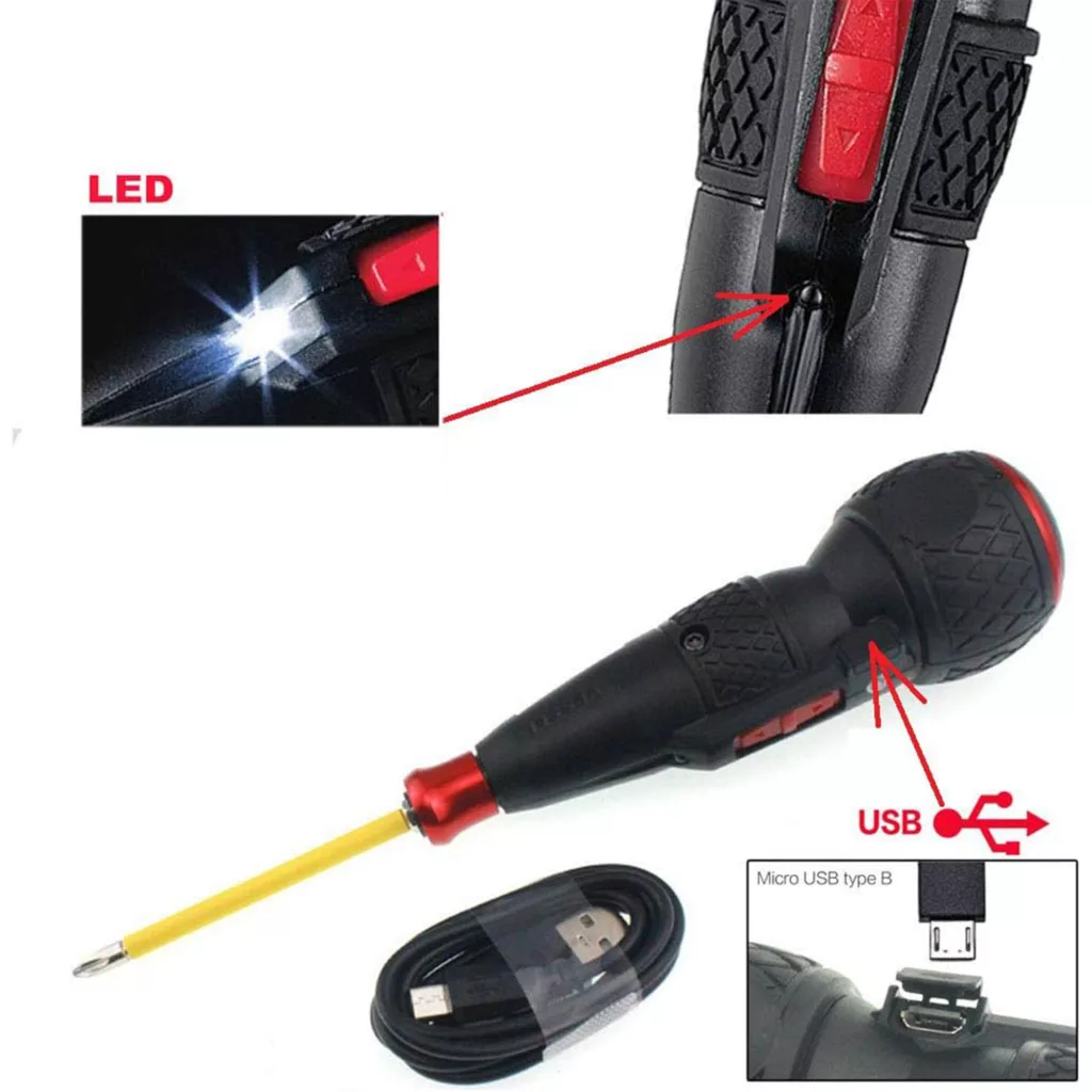 پیچ گوشتی شارژی وسل مدل No.220USB-1EB