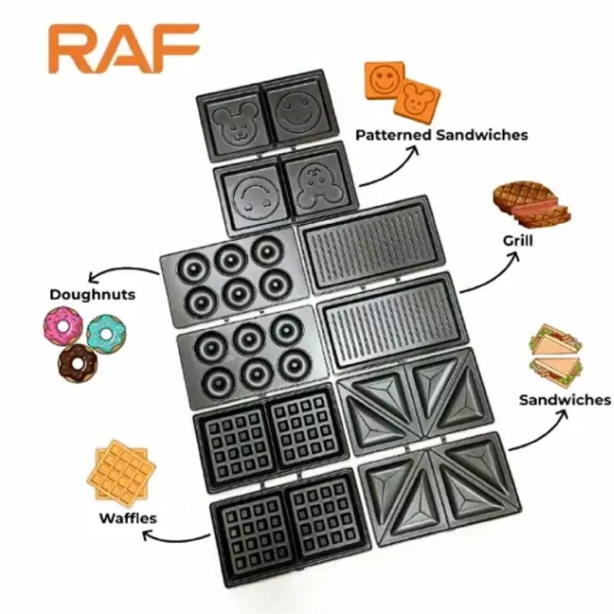 ساندویچ‌ساز دو خانه راف مدل R.555