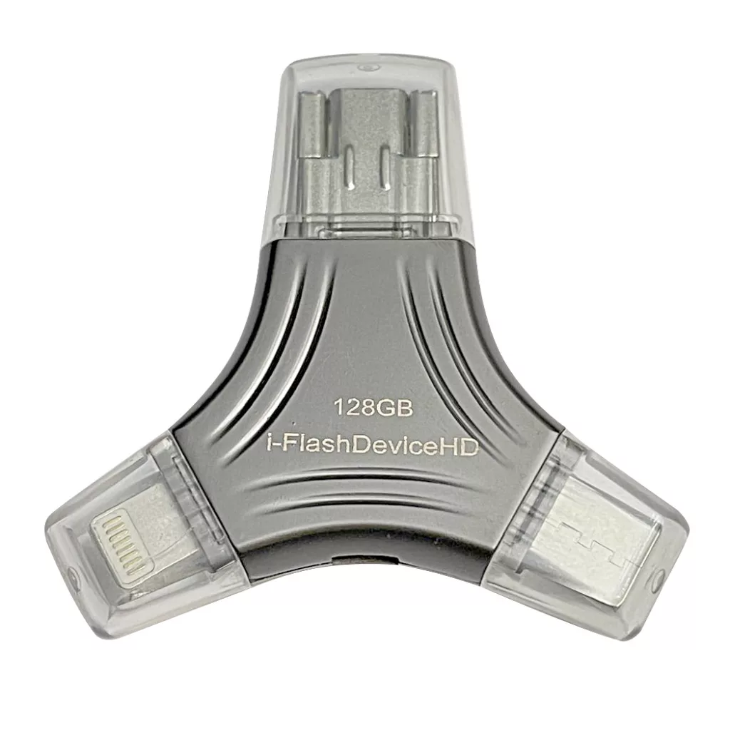 فلش مموری I-FLASH USB 3.0iC مدل OTG 4-1 ظرفیت 128 گیگابایت