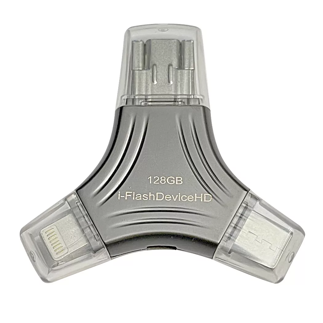 فلش مموری I-FLASH USB 3.0iC مدل OTG 4-1 ظرفیت 128 گیگابایت