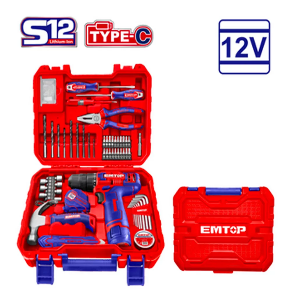 پیچ گوشتی شارژی ایمتاپ مدل EEDK09601 مجموعه 96 عددی