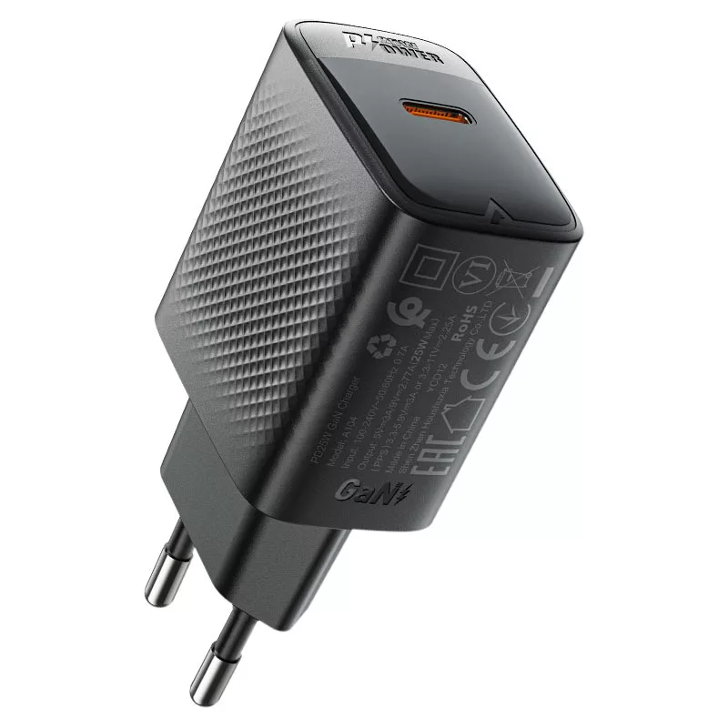 شارژر دیواری 25 وات کد USB-C PD-GAN ایس فست مدل A104