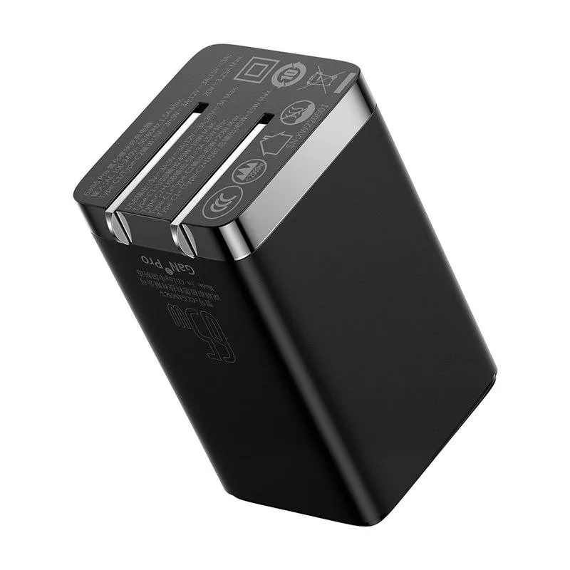 شارژر دیواری باسئوس مدل GAN5 PRO 65W به همراه کابل USB-C