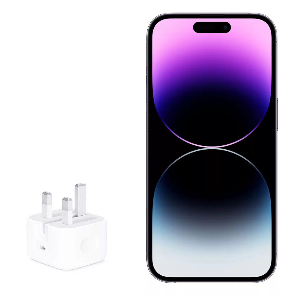 شارژر دیواری  25  وات مدل IPHONE 14 pro MAX به همراه  کابل لایتنینگ