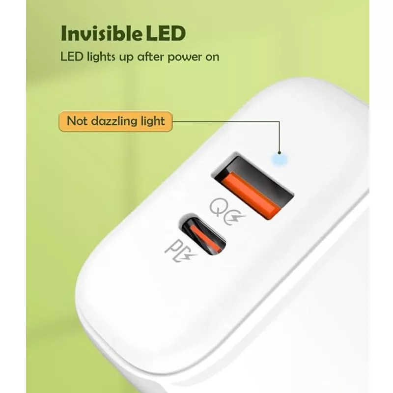 شارژر دیواری 45 وات الدینیو مدل A2526C به همراه کابل تبدیل USB-C