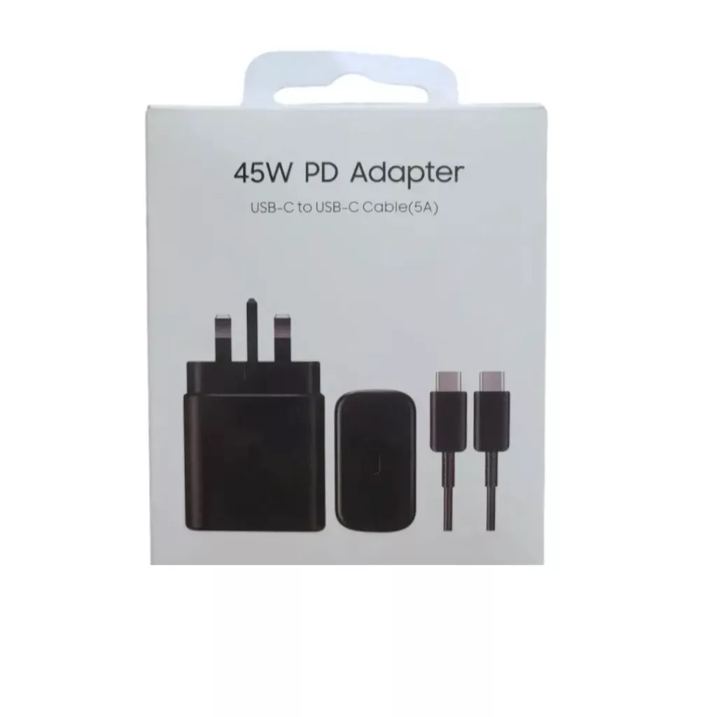 شارژر باتری موبایل  45 وات مدل EP-TA845  به همراه کابل USB-C