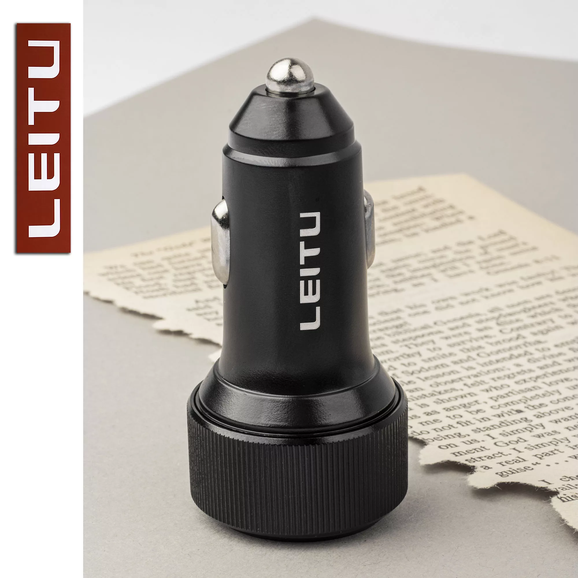 شارژر فندکی لیتو مدل LC-C18 به همراه کابل تبدیل لایتنینگ