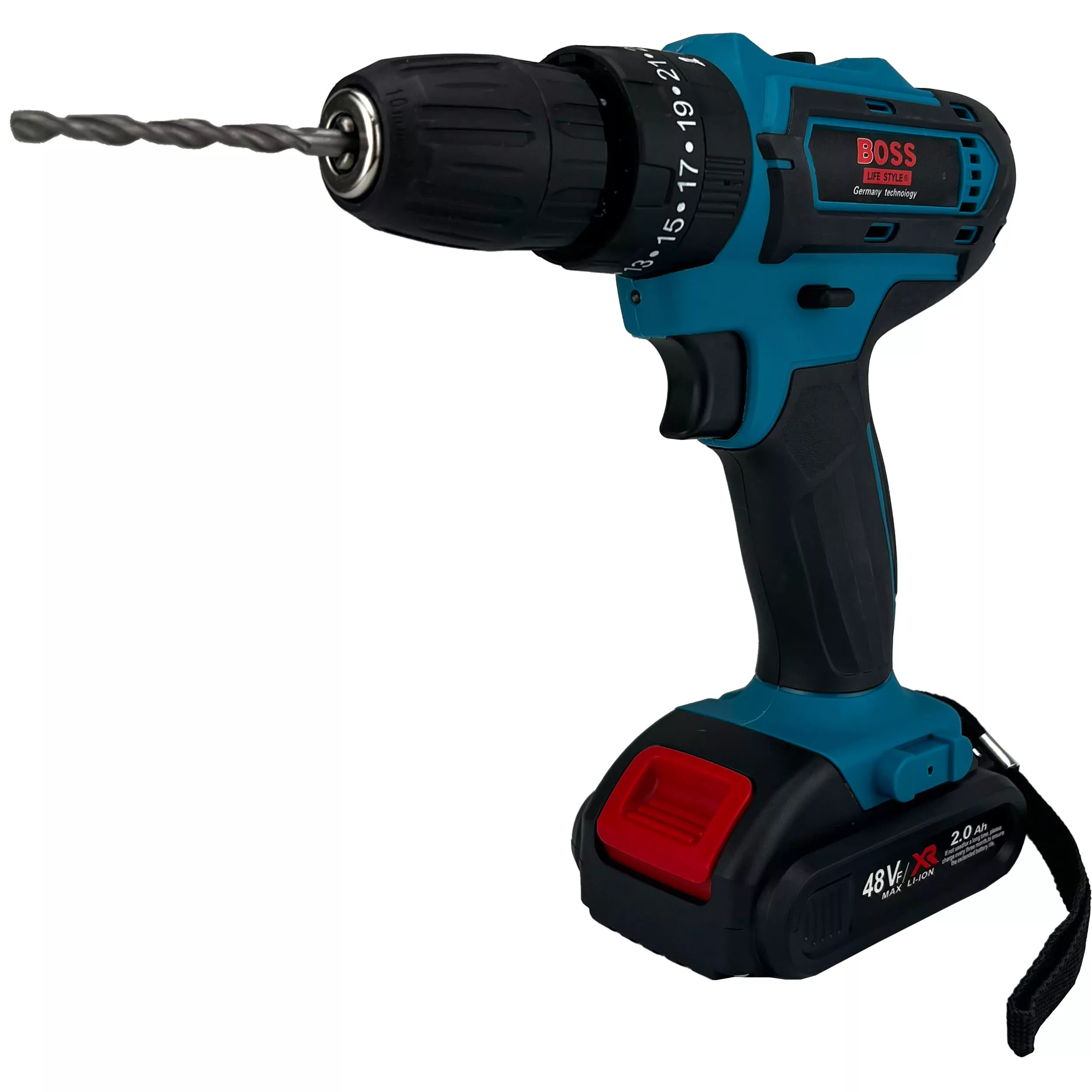 دریل چکشی شارژی باس مدل 48VF مجموعه 27 عددی