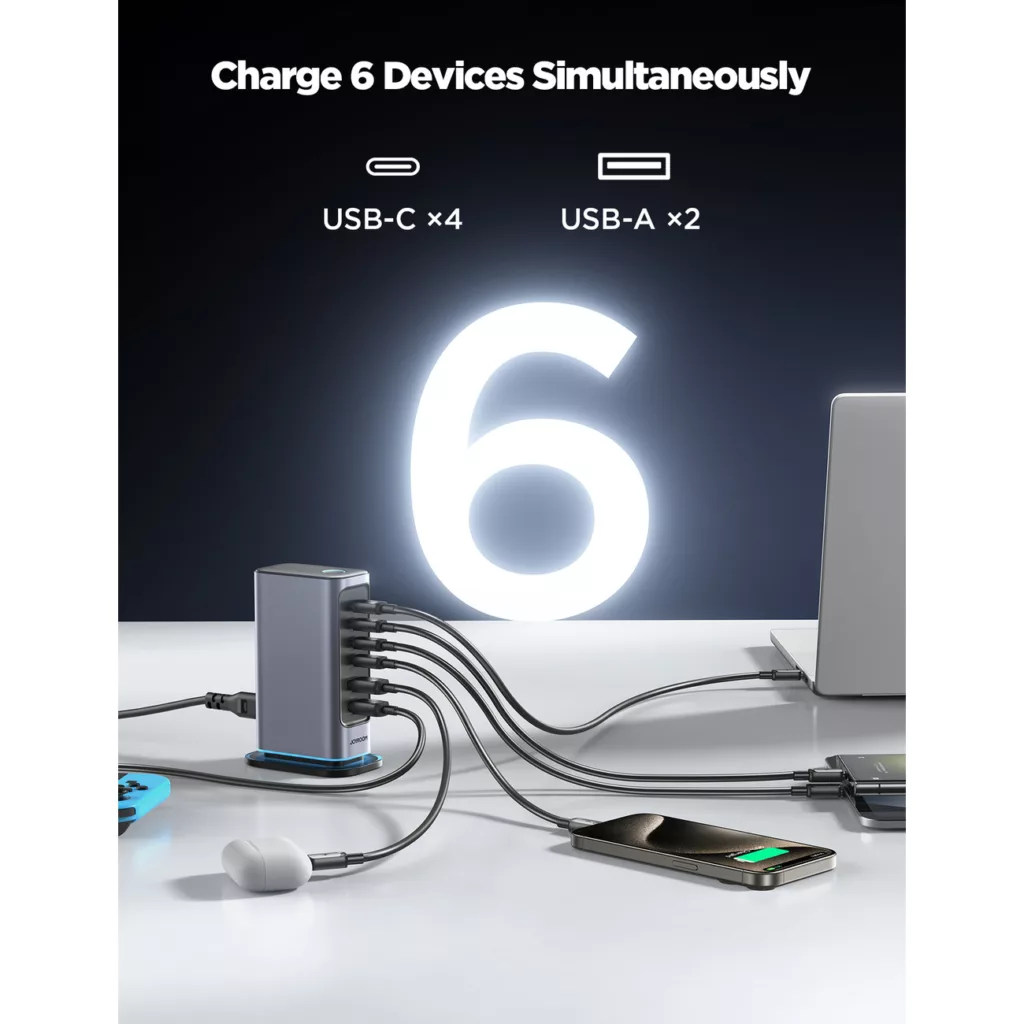 شارژر رومیزی 65 وات جوی روم مدل JR-TCM02