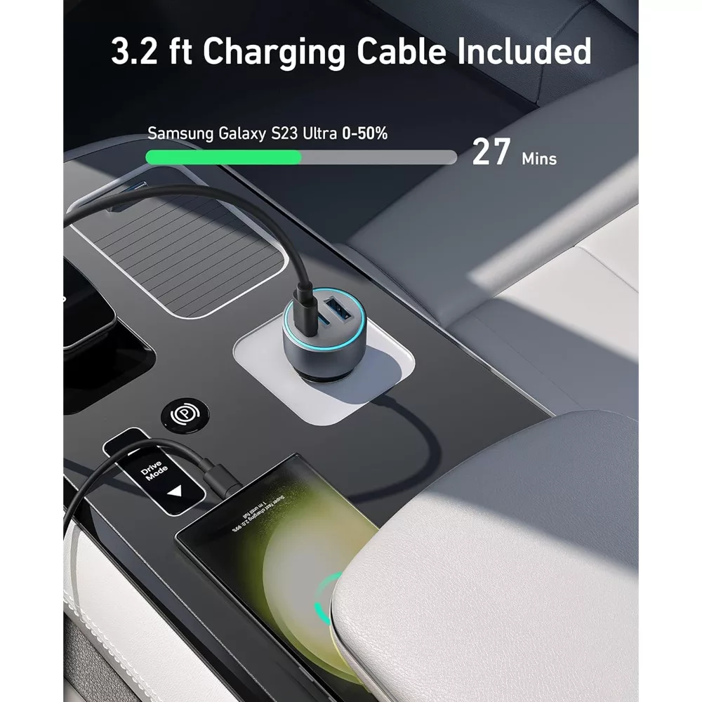 شارژر فندکی 67 وات انکر مدل A2736