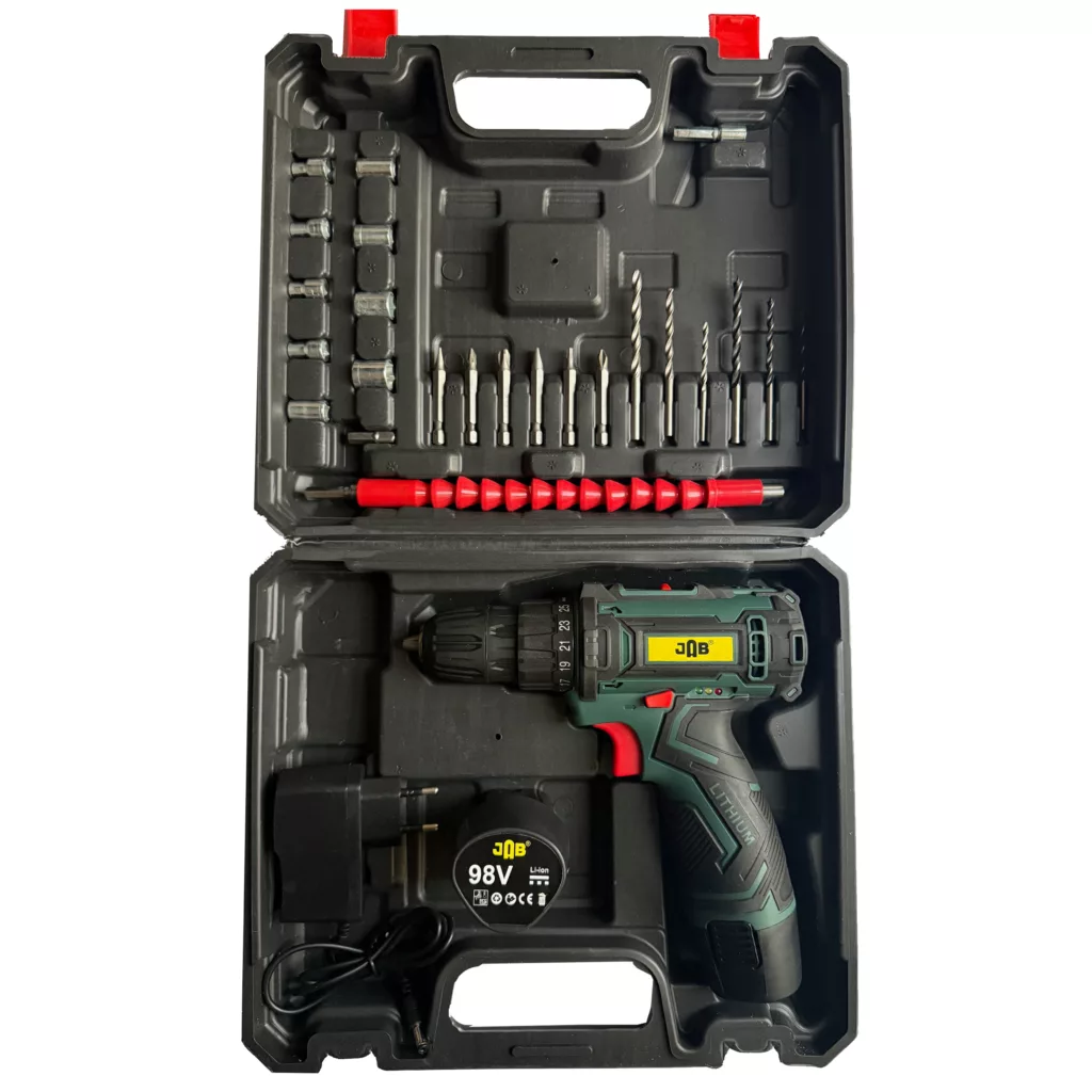 مجموعه 40 عددی پیچ گوشتی شارژی 98 ولت جاب مدل JB-98 MAX EDITION