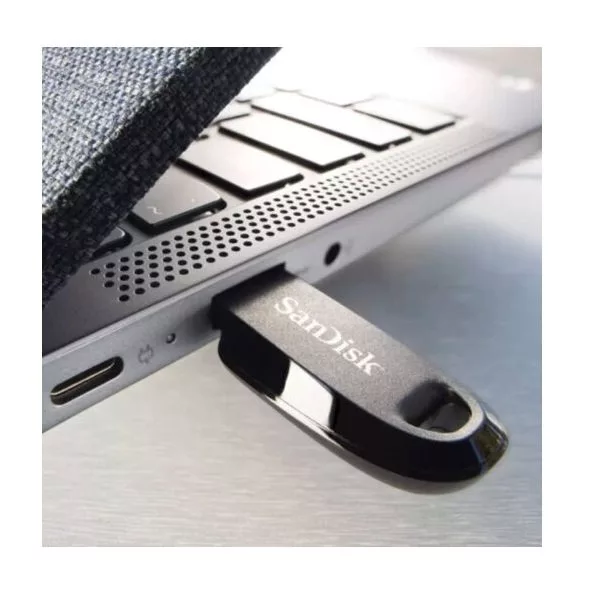 فلش مموری سن دیسک مدل CZ550 CURVE USB3.2 ظرفیت 256 گیگابایت