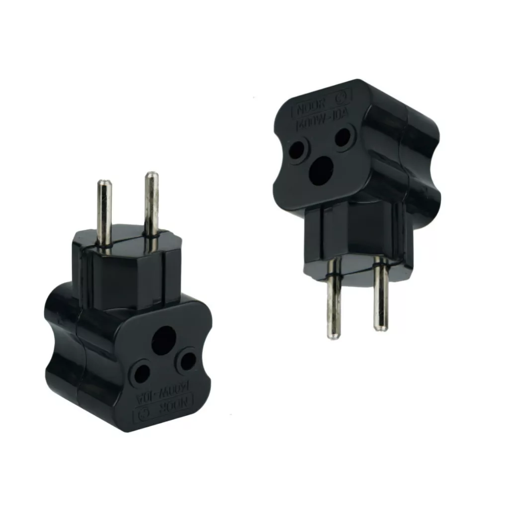 سه راهی برق نور مدل 1400W-10A بسته 2 عددی