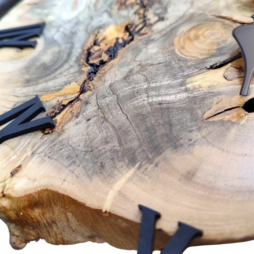 ساعت دیواری کوارتز مدل چوبی روستیک کد 4030 OS