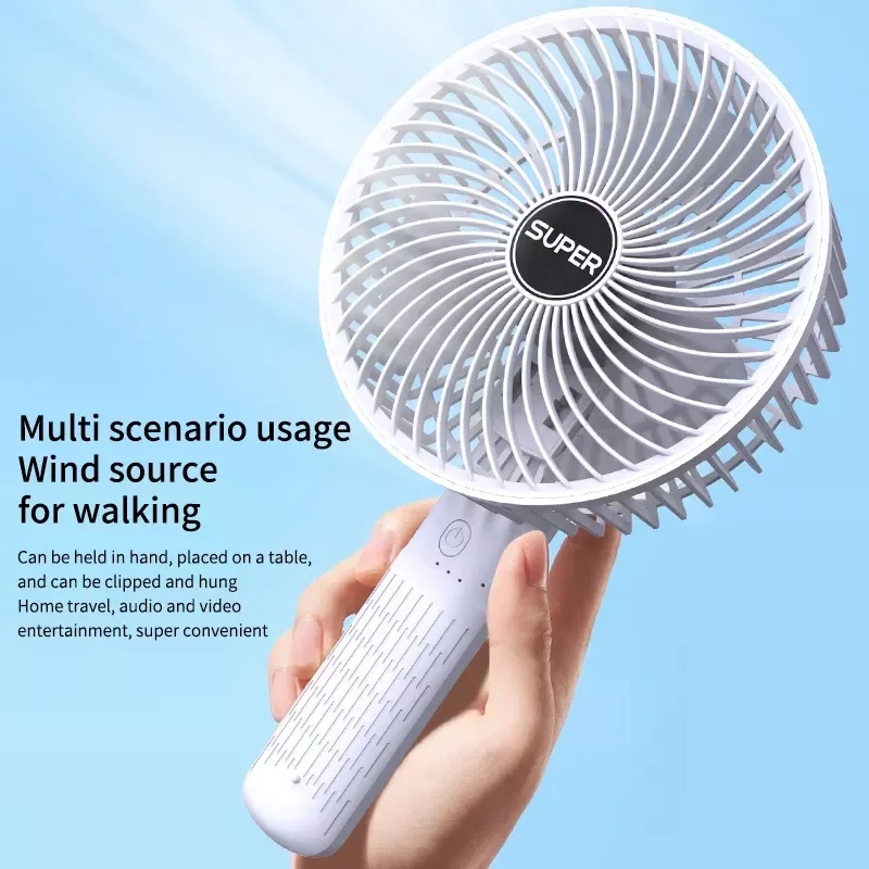 پنکه شارژی مدل Circulation Clamp Fan ظرفیت 1200 میلی آمپر ساعت