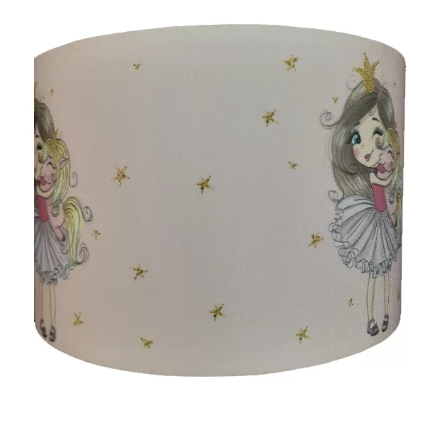 لوستر کودک مدل پرنسس کد 4021119 به همراه آباژور و چراغ خواب و ساعت