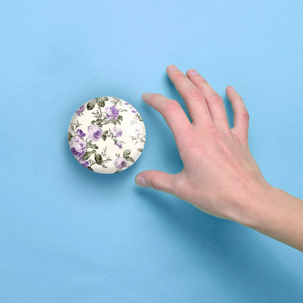 آینه جیبی خندالو مدل گل گلی کد 29041