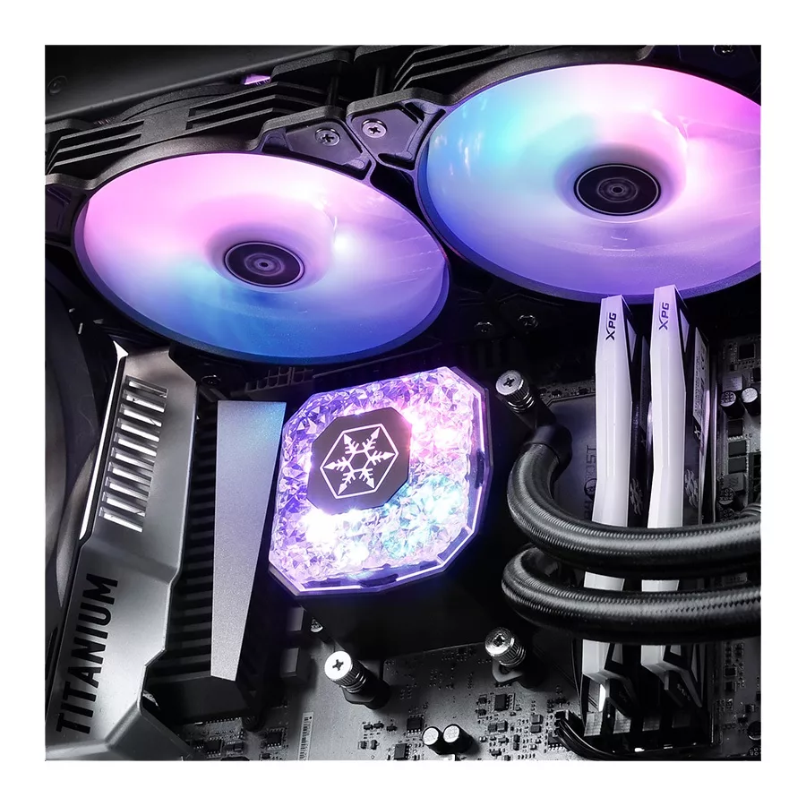 سیستم خنک کننده آبی سیلوراستون مدل SST-IG240-ARGB