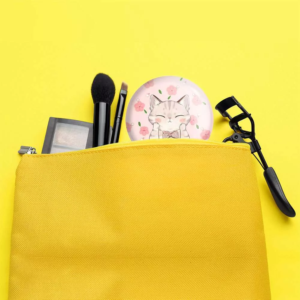 آینه جیبی خندالو طرح گربه  کد 5106