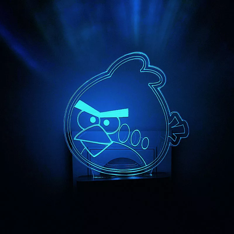 چراغ خواب اتاق کودک سان لیزر طرح انگری بردز مدل دیواری کد SUN1