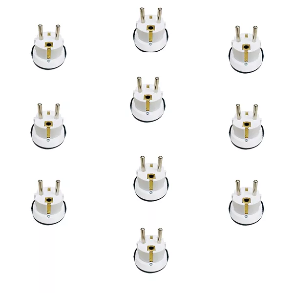 تبدیل دوشاخه برق مدل MAB.UJ بسته 10 عددی