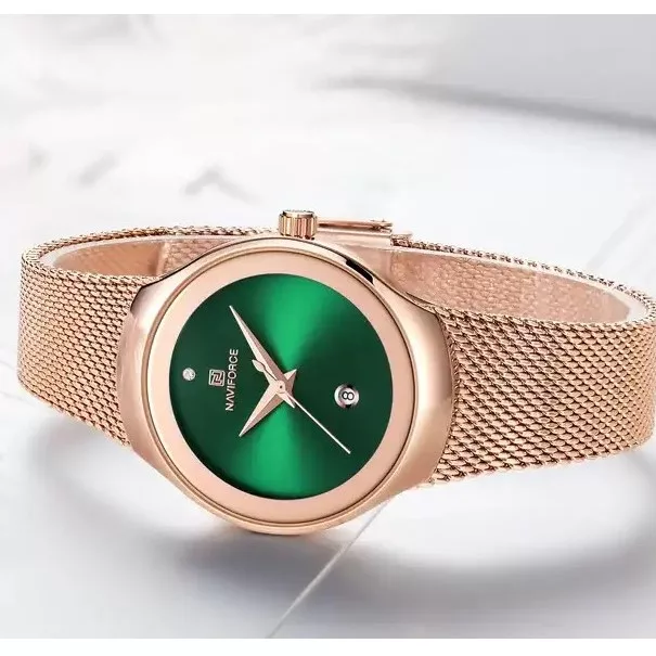 ساعت مچی عقربه ای زنانه نیوی فورس مدل NF5004RGGN