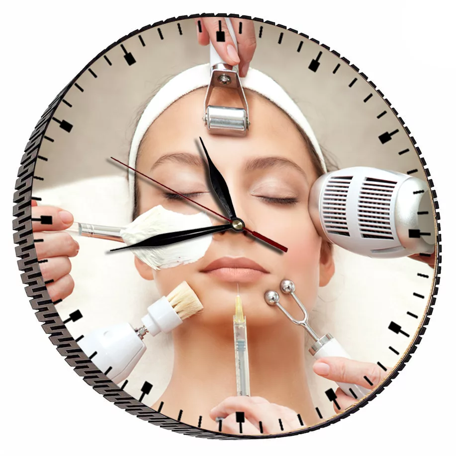 ساعت دیواری مدل  پوست و زیبایی