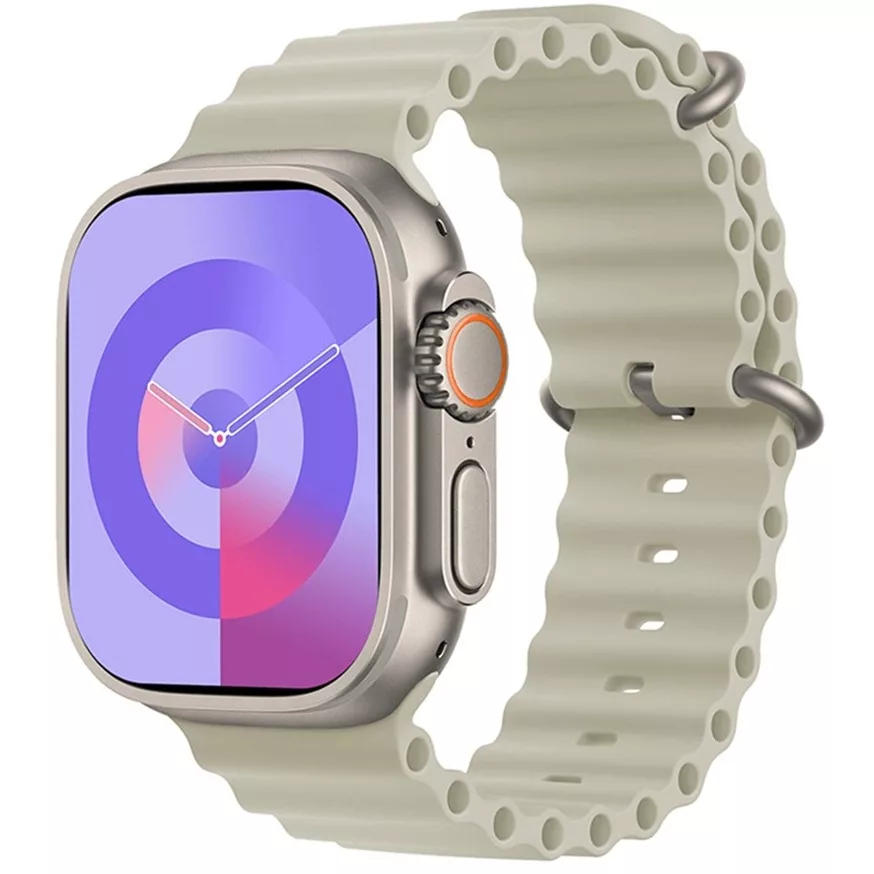 ساعت هوشمند سایز 48 میلی‌متری مدل KW70 ULTRA3 با بند سیلیکونی