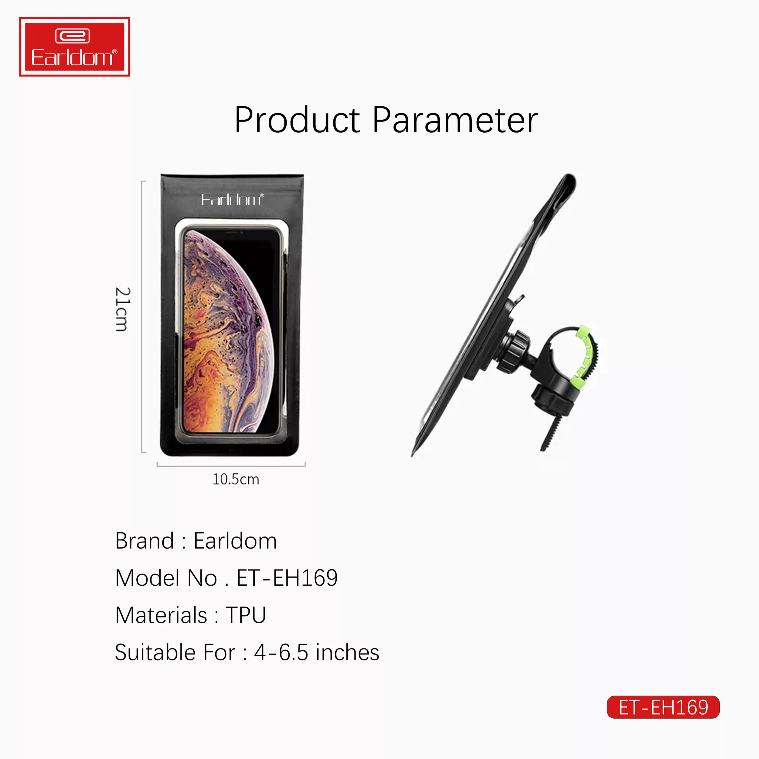 پایه نگهدارنده گوشی موبایل ارلدام مدل BICYCLE EH169