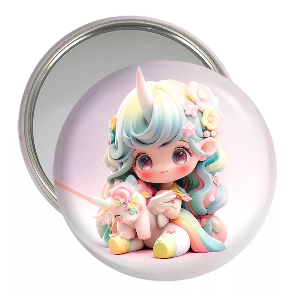 آینه جیبی خندالو مدل دخترانه کد 28824