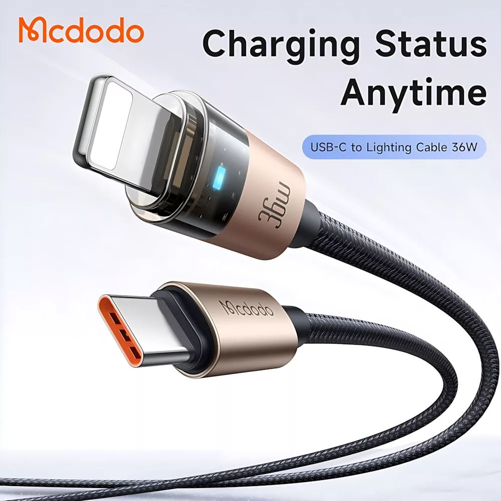 کابل تبدیل USB-C به لایتنینگ مک دودو مدل CA-694 طول 1.2 متر