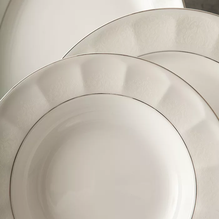 سرویس غذاخوری 29 پارچه چینی زرین ایران مدل نئوکلاسیک دلسا درجه یک