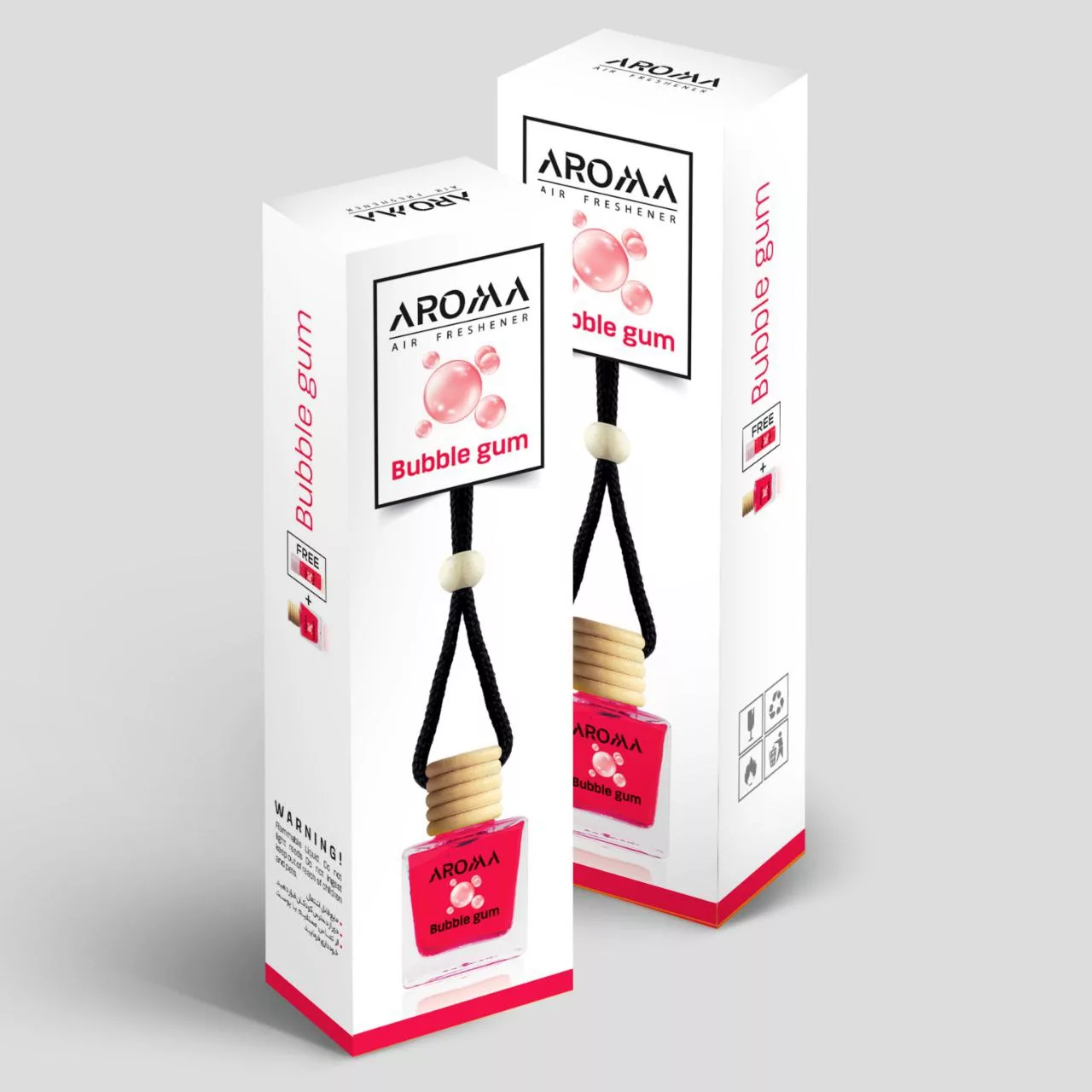 خوشبو کننده خودرو آروما مدل آدامس بادکنکی حجم 10 میلی لیتر