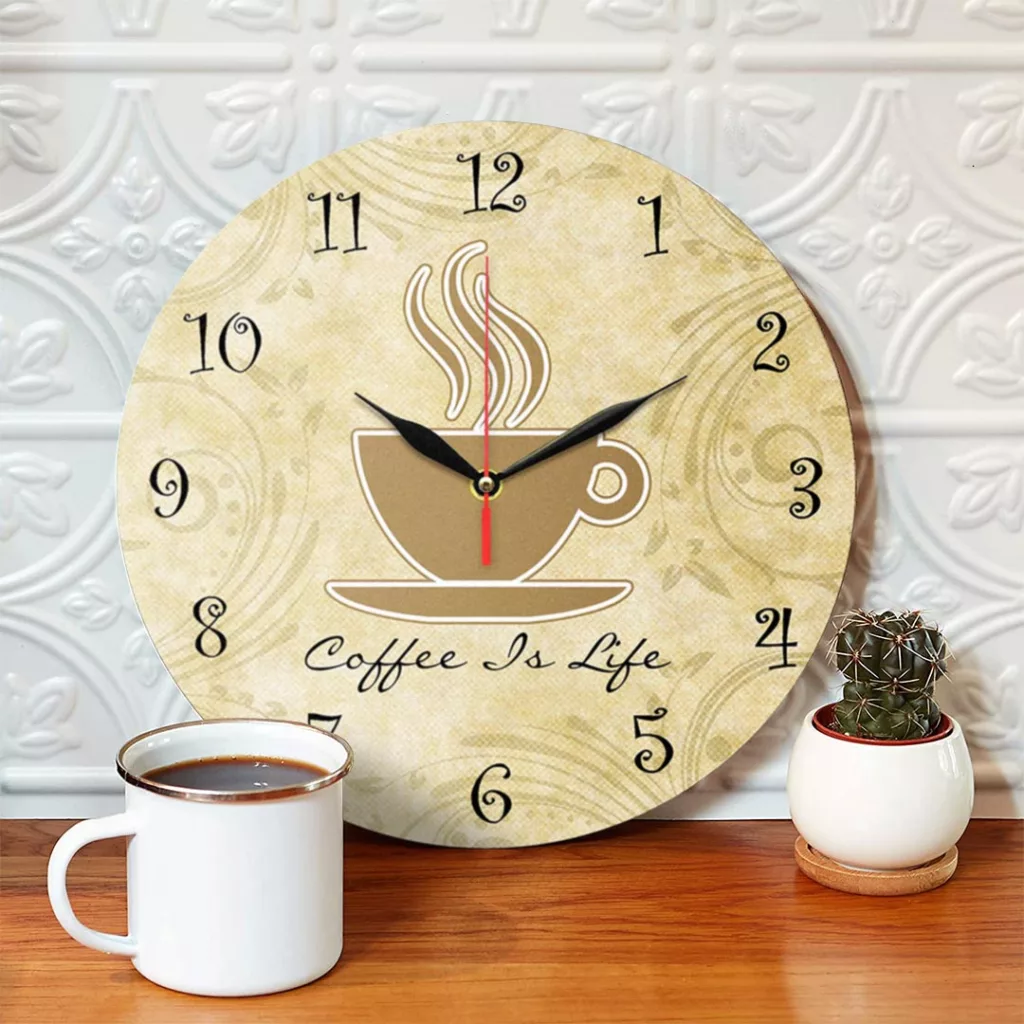 ساعت دیواری طرح فنجان قهوه کد 1307