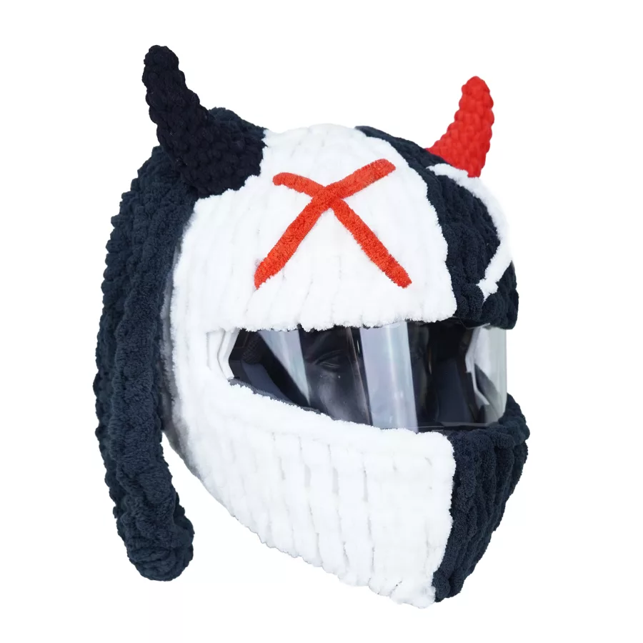 کلاه کاسکت پی مدل NOFACE EVIL WH/BK