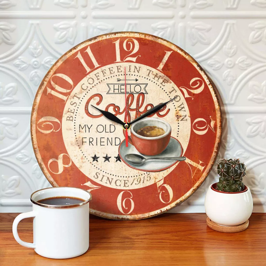ساعت دیواری مدل 1112 طرح فنجان قهوه