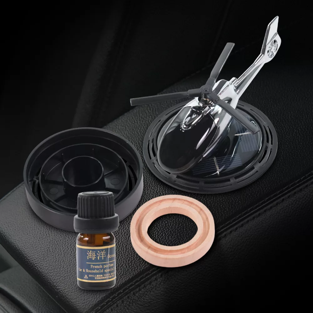 خوشبوکننده خودرو خورشیدی مدل هلیکوپتر پایه گرد